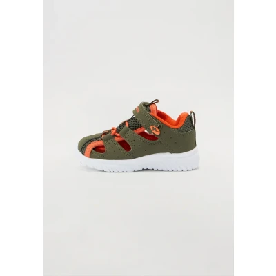 Abbildung von Kangaroos KI ROCK LITE Unisex Riemensandalette für Kinder, Größe: 25, Olive/flame Schuhe