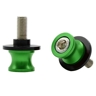 Abbildung von Universal CNC Aluminium Ständeraufnahme M10*1,25 Bobbins Montageständer für Duke/RC 125 200 390 ZX6R ZX10R Z750 Z1000 Z1000SX ER6N ER6F Ninja 250 300 (Grün)