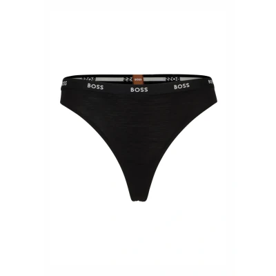 Abbildung von BOSS Thong String, Damen, Größe: XS, Black