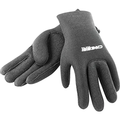 Abbildung von Cressi Neoprenhandschuhe High Stretch, Schwarz/Logo Rot, S