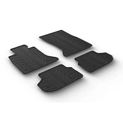 Abbildung von Gledring 0351 Fußmattensatz Gummi vorne und hinten 4 schwarz 750mm 550mm BMW: 5 Touring, Saloon
