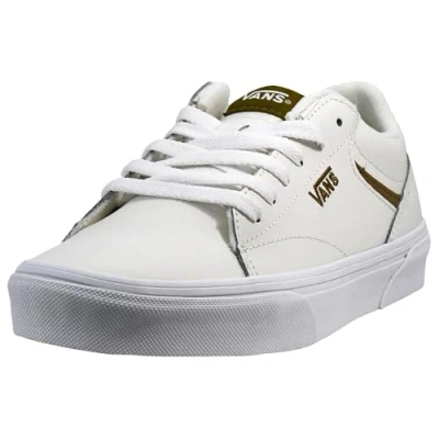 Abbildung von Vans Seldan Damen Sneaker, Leather Retro Pop Gothic Olive, 39 EU