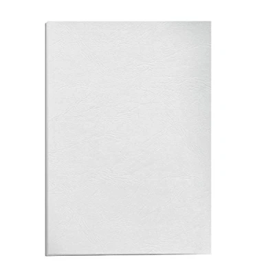 Abbildung von Fellowes Präsentationsdeckblatt Delta A4, 250 g/m², Lederstruktur, 25 Stück, weiß