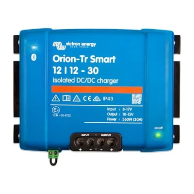 Abbildung von Victron Energy Orion Tr Smart DC Ladebooster (Bluetooth) 12/12V, 30 Amp, 360 Watt Batterie Ladegerät für Doppelbatteriesysteme Isoliert