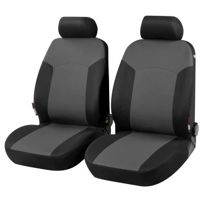 Abbildung von WALSER Portland 13412 Sitzschonbezug schwarz/grau Polyester vorne VOLKSWAGEN: Golf 4 Variant, RENAULT: Kangoo II / Grand Kangoo, OPEL: Vivaro A Combi
