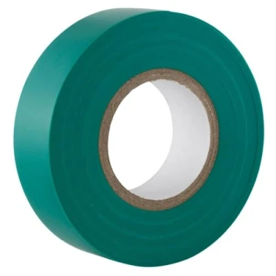 Abbildung von Gocableties Isolierband Grün 19 mm x 20 m strapazierfähiges, selbstklebendes zum Schutz, Bündeln und Reparieren von Kabeln 1 Rolle