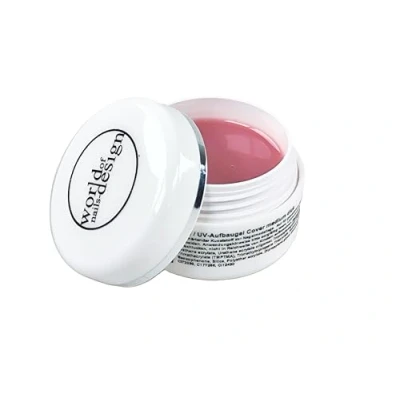 Abbildung von World of Nails Design BasicLine UV Gel Aufbaugel cover medium milchig, Babyboomer Look 100ml