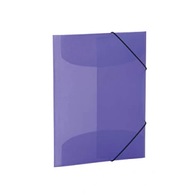 Abbildung von HERMA 19585 Sammelmappe DIN A3 Transluzent Violett, 3er Set, stabiler Kunststoff, abwaschbar, strapazierfähig, Ordnungsmappe mit Innenklappen und Gummizug, Dokumentenmappe für Kinder, Jungen, Mädchen