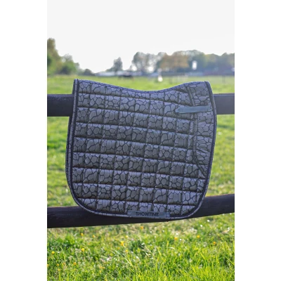 Abbildung von HB Ruitersport Satteldecke Dressur Snake Grau Warmblut