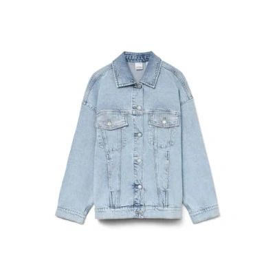 Abbildung von Vero Moda Vmtessa LS GA NOOS Jeansjacke, Damen, Größe: Large, Light blue denim