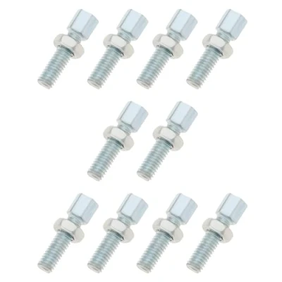 Abbildung von OTOTEC 10 Stück M6 x 20 mm Gaszug Einstellschraube Bremskabel mit Mutter für Fahrrad