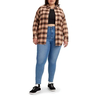 Abbildung von Levi&#039;s Plus MILE HIGH Super Skinny Jeans Fit, Damen, Größe: 48x34, Dark indigo worn in