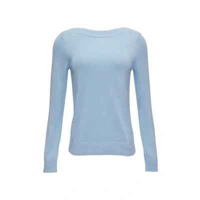 Abbildung von s.Oliver MIT Ubootausschnitt Strickpullover, Damen, Größe: 34, Hellblau