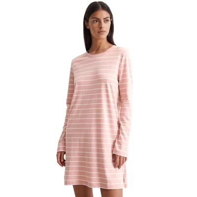 Abbildung von Marc O&#039;Polo MIX Match Nachthemd, Damen, Größe: Small, Misty rose stripe