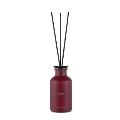 Abbildung von ipuro Classic Raumduft Jardin 240ml Raumerfrischer mit Limette, Bergamotte, Magnolie &amp; Rose, Nelke Amber Exotischer Garten Duft Diffuser Stäbchen Lufterfrischer Wohnung