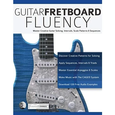 Abbildung von Guitar Fretboard Fluency: Master Creative Soloing, Intervals, Scale Patterns and Sequences: the Guide to Mastering (Learn Theory Technique)