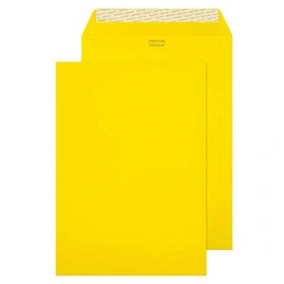 Abbildung von Blake Creative Colour 63403P Briefumschläge Haftklebung Bananen Gelb C4 229 x 324 mm 120g/m² 10 Stück
