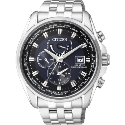 Abbildung von Citizen Funk Multifunktionsuhr »AT9030 55L«, Armbanduhr, Herrenuhr, Solar, bis 20 bar wasserdicht, Edelstahlarmband
