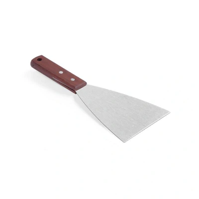 Abbildung von HENDI Grillspachtel 11,8 mm Klinge Edelstahl 10 x 25,1 cm mit Holzgriff