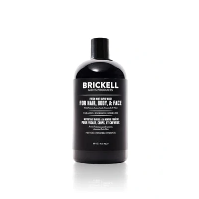 Abbildung von Brickell Men&#039;s Rapid Wash Natürlich und Organisch 3 in 1 Body Shower Gel für Männer (Frische Minze, 473 ml)