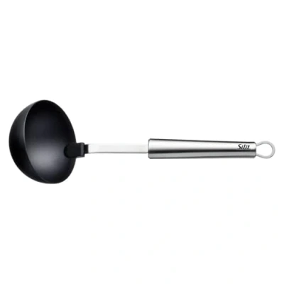 Abbildung von Silit Classic Line Suppenkelle 30 cm, Saucen / Schöpflöffel mit Kunststoff Laffe, Edelstahl poliert, hitzebeständig, ideal für beschichtete Töpfe