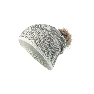 Abbildung von Sterntaler Baby Mädchen Mütze Bommelmütze Glitzereffekt, beige, 53