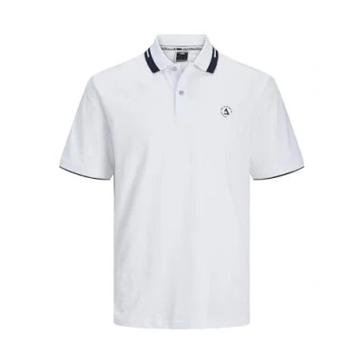 Abbildung von Jack &amp; Jones Poloshirt, Herren, Größe: Small, White