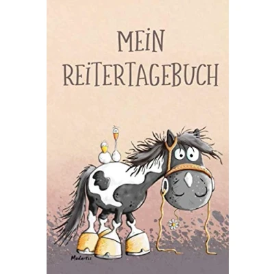 Abbildung von Mein Reitertagebuch: Übersichtliches Gute Laune Trainingsbuch für Pferdehalter und Reitbeteiligung , ca. A5, 110 Seiten, SW. Journal das tägliche ... Termine, Futterplan Platz Notizen.