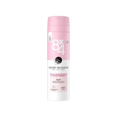 Abbildung von 8X4 Velvet Blossom Deospray, Deodorant mit floral fruchtigem Duft, erfrischendes Deo ohne Aluminium (ACH) 48h zuverlässigem Schutz (150 ml)
