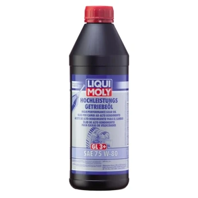 Abbildung von LIQUI MOLY Hochleistungs GL3+ 4427 Schaltgetriebeöl 1 75W 80 OPEL: Meriva B, Vectra C Saloon, Insignia A Sports Tourer, BMW: 3 Touring, Saloon