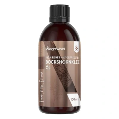 Abbildung von Bockshornkleeöl 100ml Körper, Brustbereich, Gesäß, Bart, Haare, Nägel Vegan Fenugreek Oil Körperöl aus Bockshornkleesamen Kaltgepresstes Rein &amp; Natürlich WeightWorld