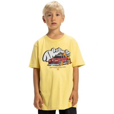 Abbildung von DC Shoes TIRE FIRE Tshirt print für Kinder, Größe: 140, Yfw/dusky citron