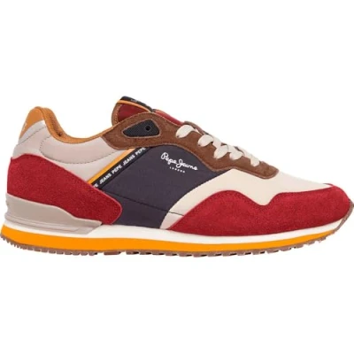 Abbildung von Pepe Jeans London LINK Sneaker low, Herren, Größe: 43, red dahlia Schuhe