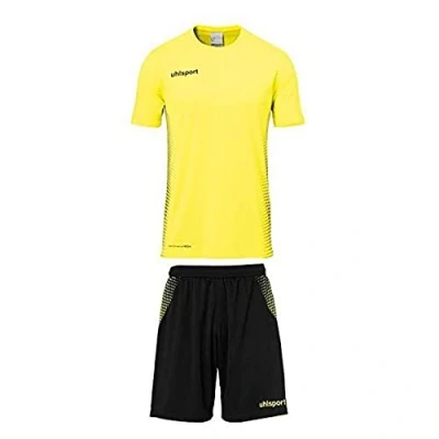 Abbildung von Uhlsport Herren Score Kit Trikot&amp;Shorts Set, Fluo gelb/Schwarz, XXXL