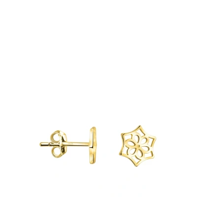 Abbildung von SOFIA MILANI Damen Ohrringe 925 Silber vergoldet/golden Blumen Ohrstecker E2869