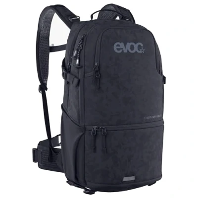 Abbildung von EVOC STAGE CAPTURE 16 Backpack, Wanderrucksack mit Fototasche (aufklappbares Kamerafach, Luftzirkulation am Rücken, optimale Kameratasche, Maße: 50 x 27 14 cm, Volumen: l), Schwarz