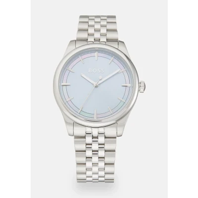 Abbildung von BOSS Graceful Uhr silvercoloured/blue, Damen, Größe: One Size, Silver coloured/blue