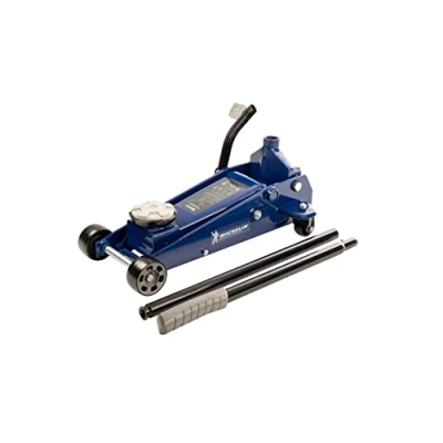 Abbildung von MICHELIN Hydraulischer Rangierwagenheber 3t Werkstatt Ausrüstung Für SUV 4x4, Transporter und Wohnwagen Kfz Wagenheber mit Schnellhubsystem, 51002, Blau