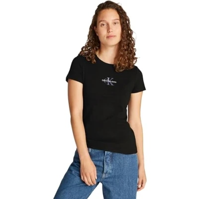 Abbildung von Calvin Klein Jeans T Shirt »GRADIENT MONOLOGO SLIM TEE«, mit Logodruck