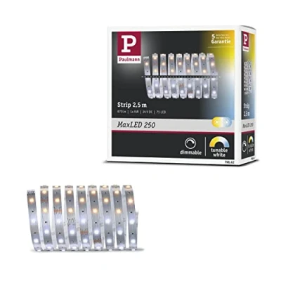 Abbildung von Paulmann 79862 LED Stripe MaxLED 250 2,5m Tunable White IP20 incl. 1x8,8 Watt Strip Lichtband 2700 K