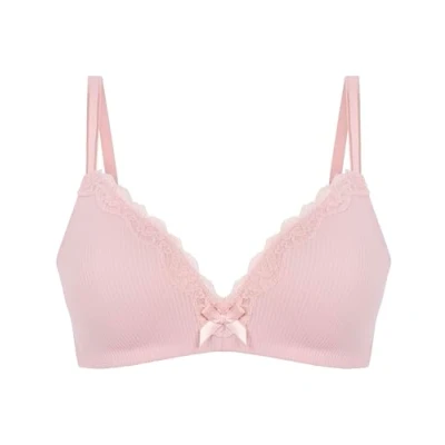 Abbildung von Hunkemöller Vorgeformter BH ohne Bügel Lola Silver pink 80A
