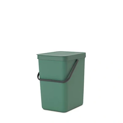 Abbildung von Brabantia Sort &amp; Go Mülleimer, Kunststoff, Grau, 25 Liter
