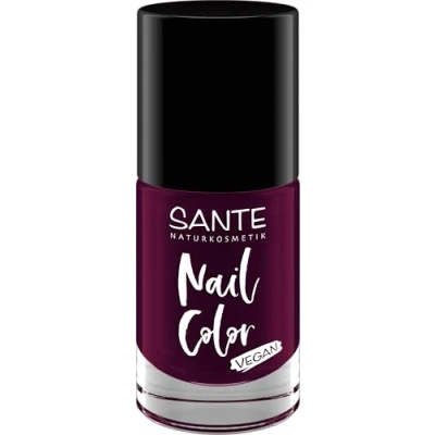 Abbildung von SANTE Naturkosmetik Nail Color 04 Plumtheory, Veganer Nagellack, 15 Free, 80% natürliche Inhaltsstoffe, Schnelltrocknend, Langanhaltend, Glänzendes Finish, 8ml