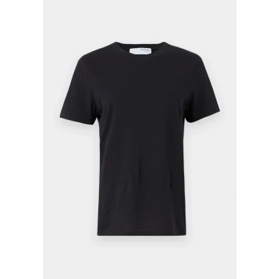Abbildung von SELECTED FEMME Basic Kurzarm T Shirt Dünnes Oberteil aus Bio Baumwolle Rundhalsausschnitt SLFMYESSENTIAL