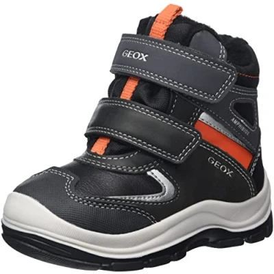 Abbildung von Geox Baby Jungen B FLANFIL Boy ABX Ankle Boot, Black/ORANGE, 20 EU