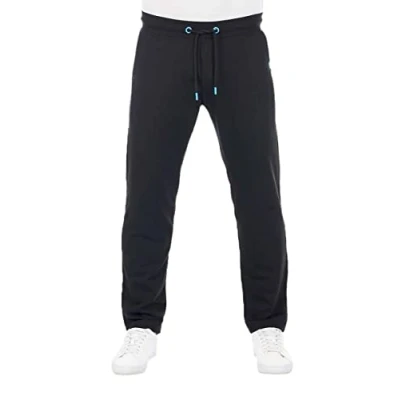 Abbildung von riverso Jogginghose Herren Baumwolle lang Regular Fit RIVGuido Sporthose Trainingshose Freizeithose Schwarz 4XL, Größe:4XL, Farbe:Black Tropical Turquoise