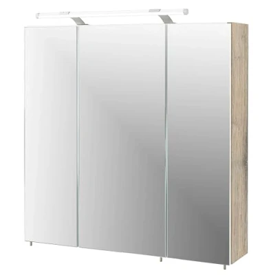 Abbildung von Schildmeyer Spiegelschrank 133075 Trient, 70.0 x 16.0 75.0 cm, wildeiche Dekor