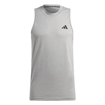 Abbildung von adidas Herren Train Essentials Feelready Training Sleeveless Tee, Medium Grey Heather/White/Black, S