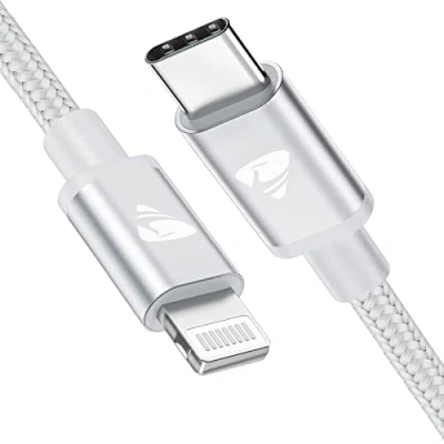 Abbildung von Aioneus Lightning Kabel USB C, iPhone Ladekabel 2M Apple MFi Zertifiziert USBC auf Nylon Power Delivery Schnellladekabel C für 14 13 12 11 Pro Max XS XR 8Plus