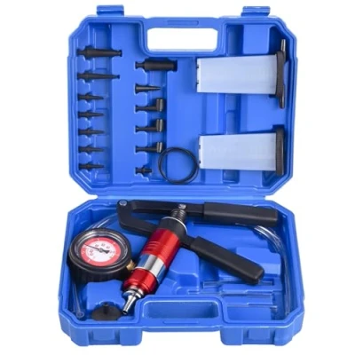 Abbildung von DHA kfz Vakuumpumpe Handpumpe Druckpumpe Bremsenentlüfter Vakuumtester Kit, Auto Unterdruckpumpe Bremsen Entlüften Unterdruck Prüfgerät Tester Motorrad Vakuum Saug und Druck